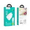 Incarcator de retea Hoco C94A Metro (PD20W) + Cablu Type-C to Lightning  [White]